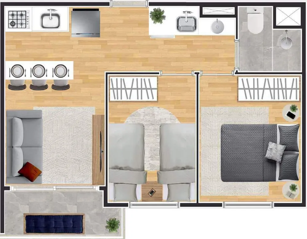 Apartamento, 2 quartos, 38 m² - Foto 18