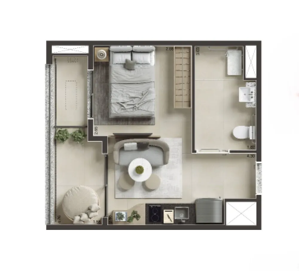 Apartamento, 1 quarto, 30 m² - Foto 16