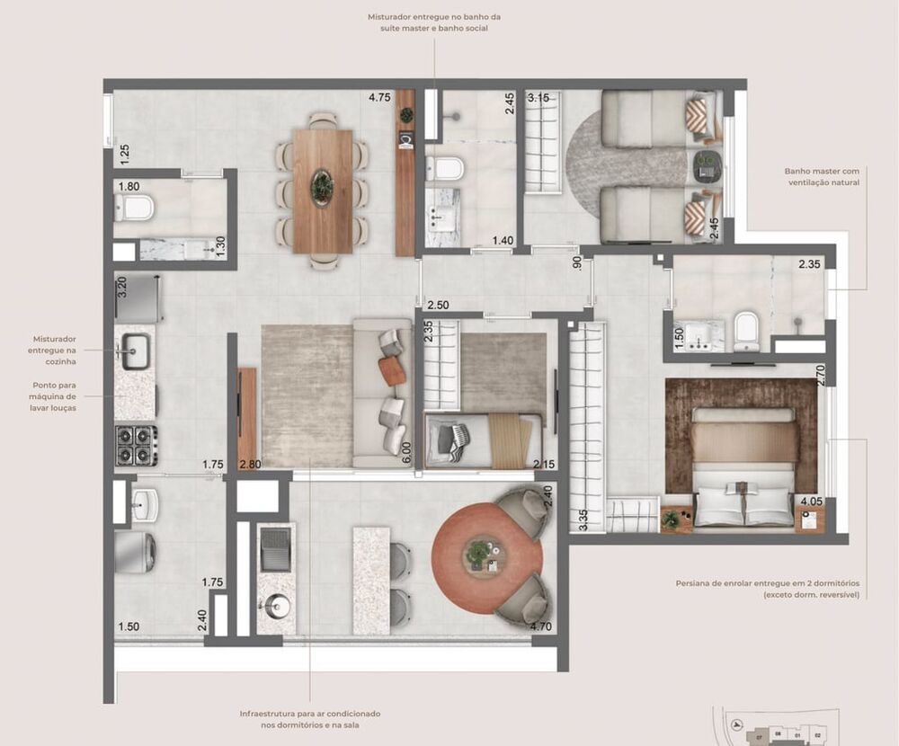 Apartamento, 2 quartos, 80 m² - Foto 6