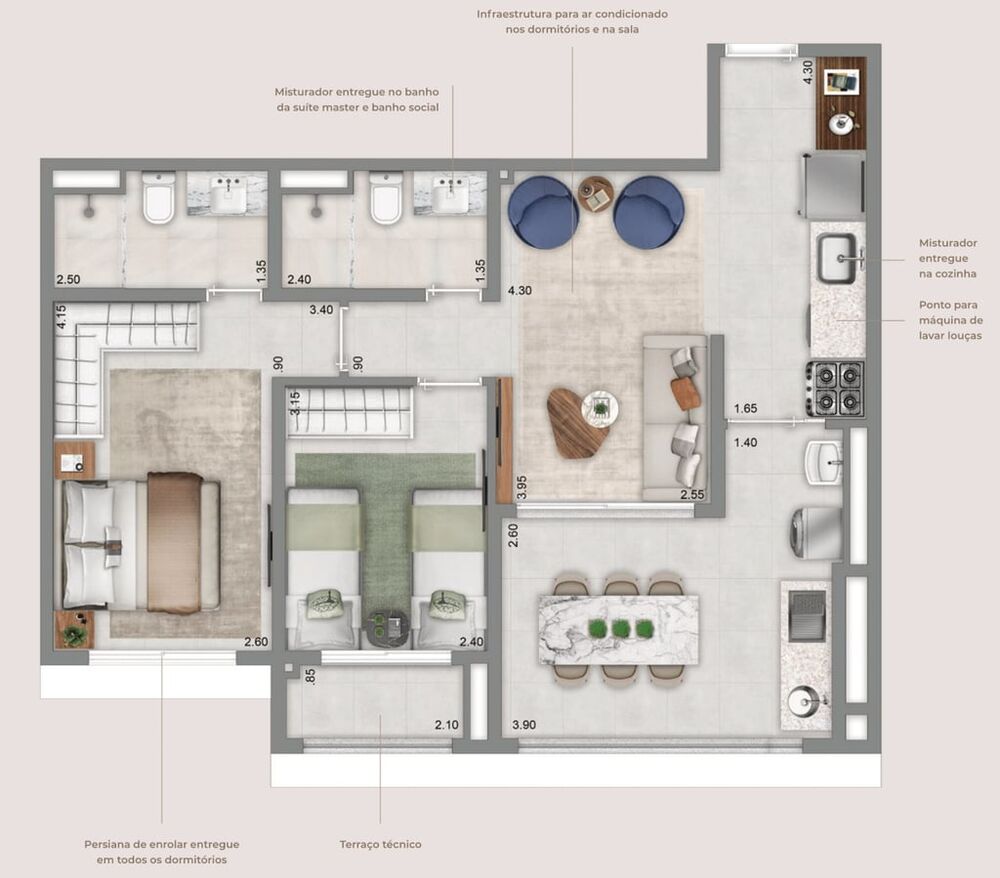 Apartamento, 2 quartos, 80 m² - Foto 12