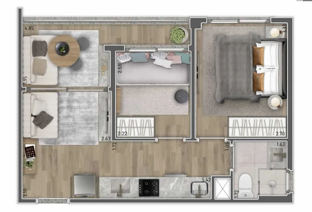 Apartamento, 1 quarto, 29 m² - Foto 11