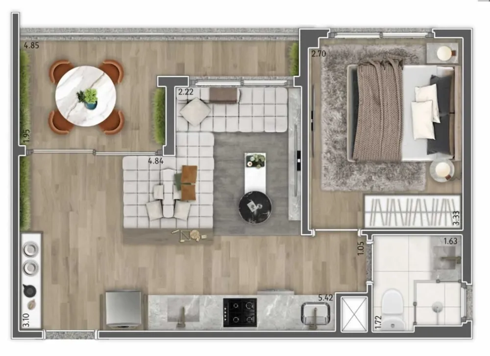 Apartamento, 1 quarto, 29 m² - Foto 12