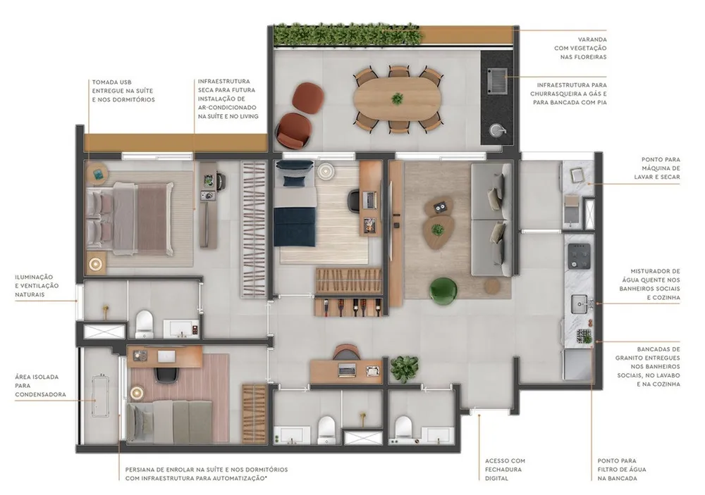 Cobertura, 3 quartos, 173 m² - Foto 13