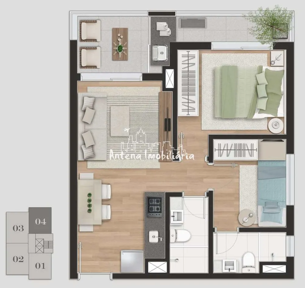 Apartamento, 2 quartos, 60 m² - Foto 5