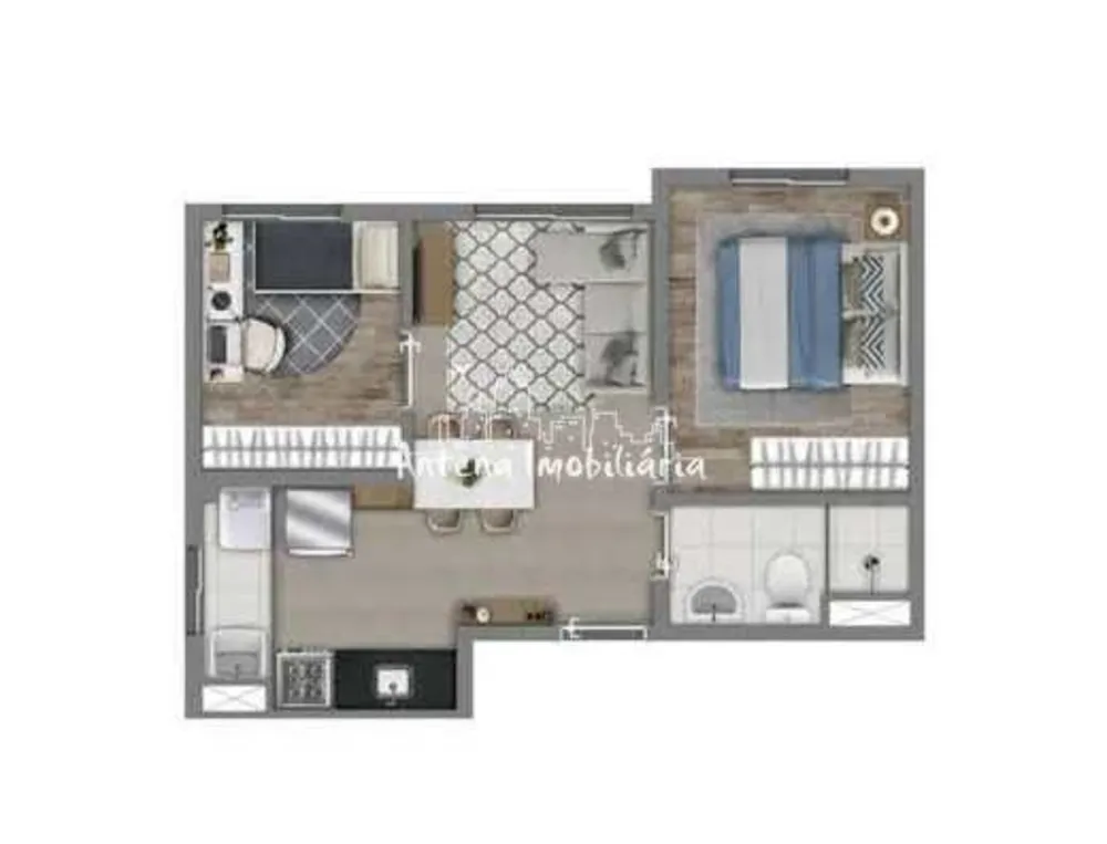 Apartamento, 2 quartos, 37 m² - Foto 4