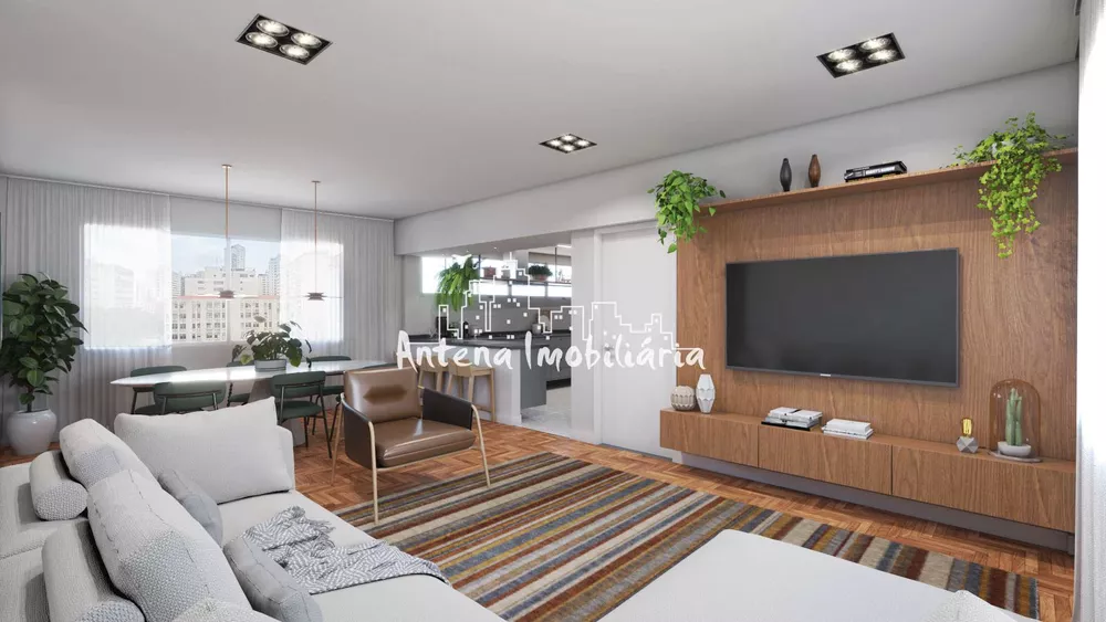 Apartamento à venda com 3 quartos, 144m² - Foto 2