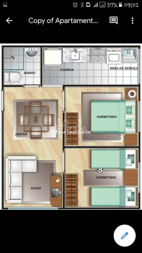 Apartamento à venda com 2 quartos, 48m² - Foto 4