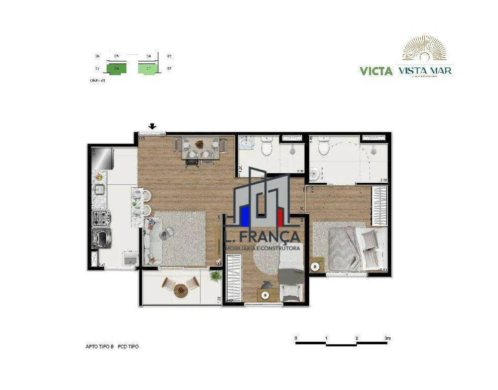 Apartamento, 2 quartos, 47 m² - Foto 2