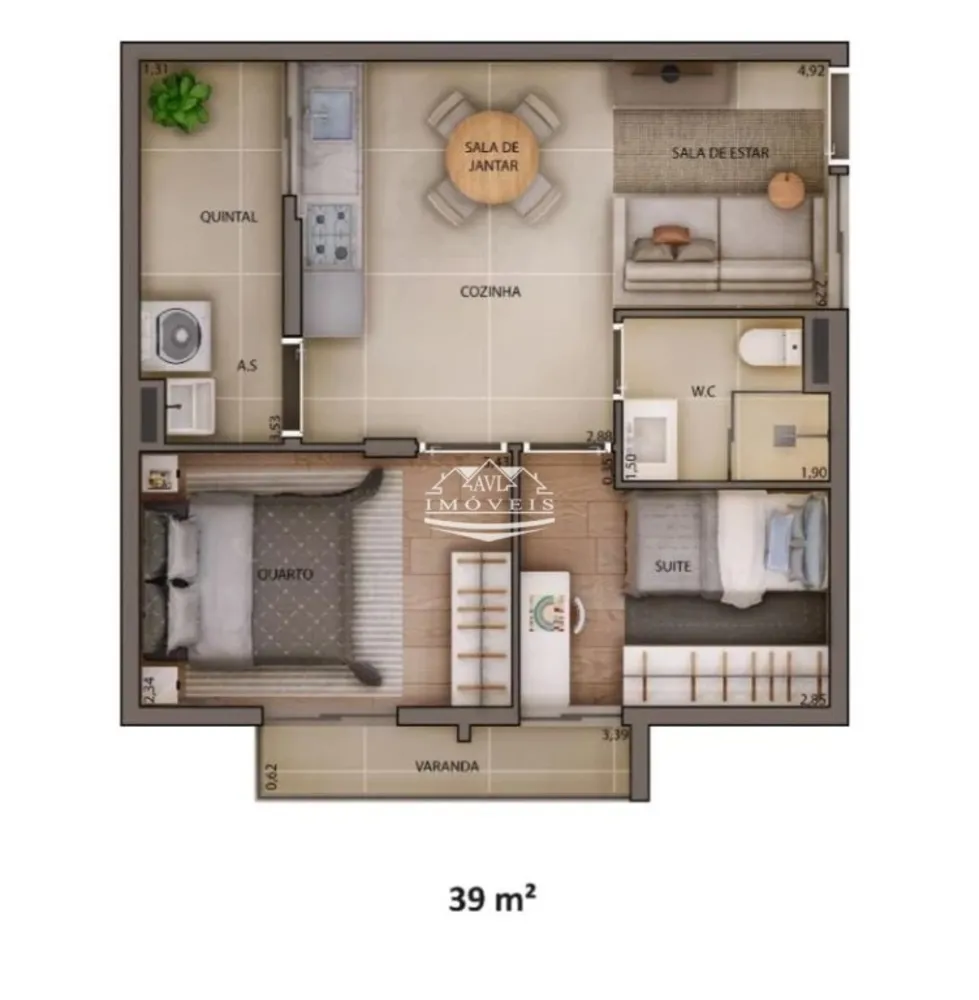 Apartamento, 1 quarto, 29 m² - Foto 12