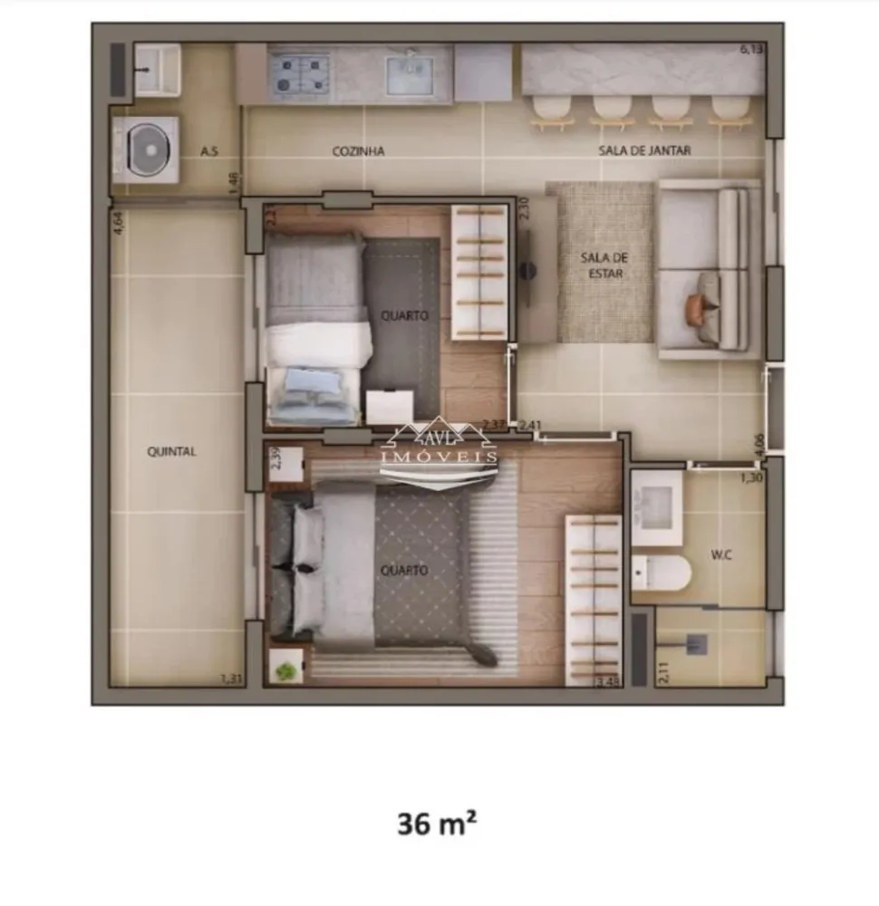 Apartamento, 1 quarto, 29 m² - Foto 4