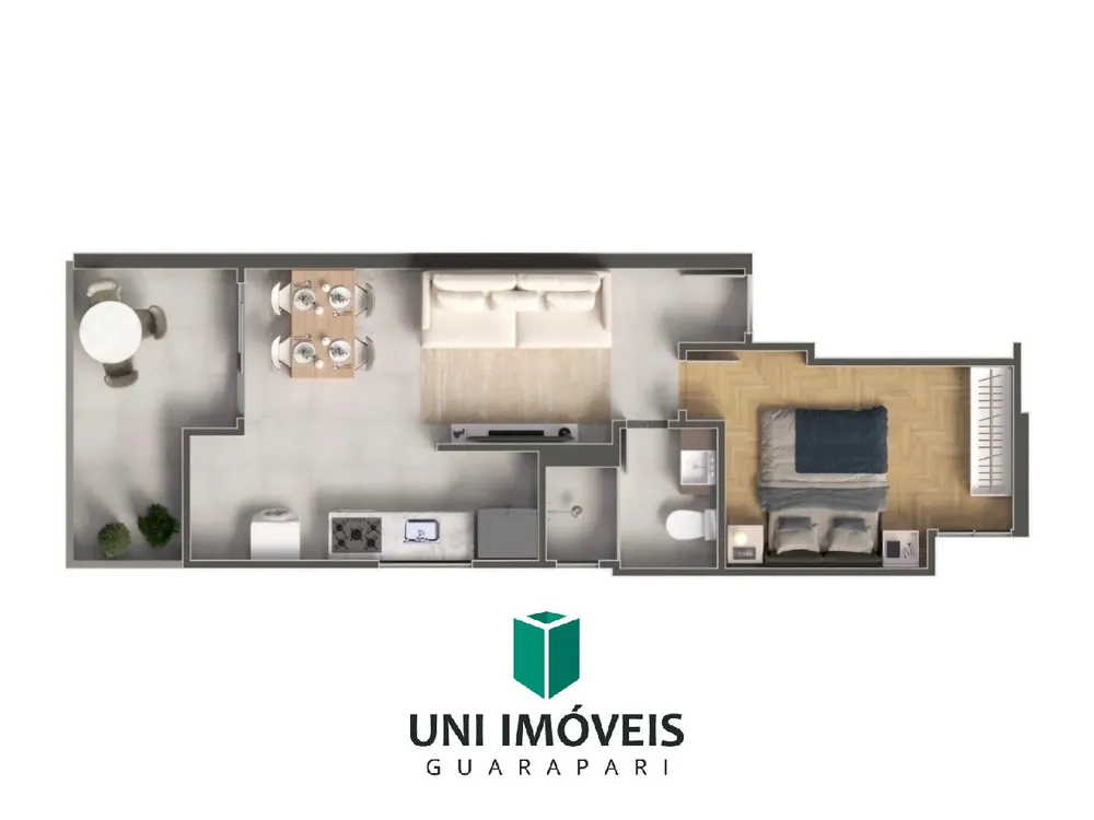 Apartamento, 1 quarto, 72 m² - Foto 2