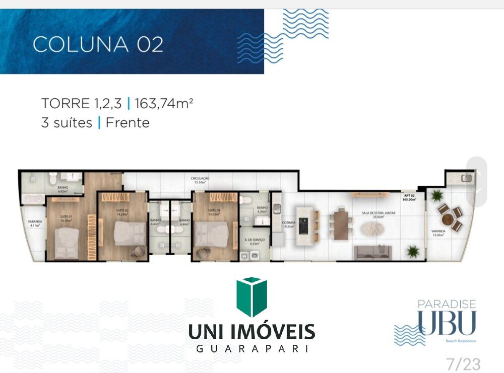 Apartamento, 3 quartos, 163 m² - Foto 1