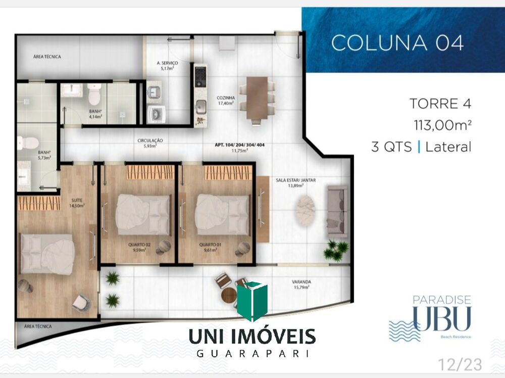 Apartamento, 3 quartos, 163 m² - Foto 3