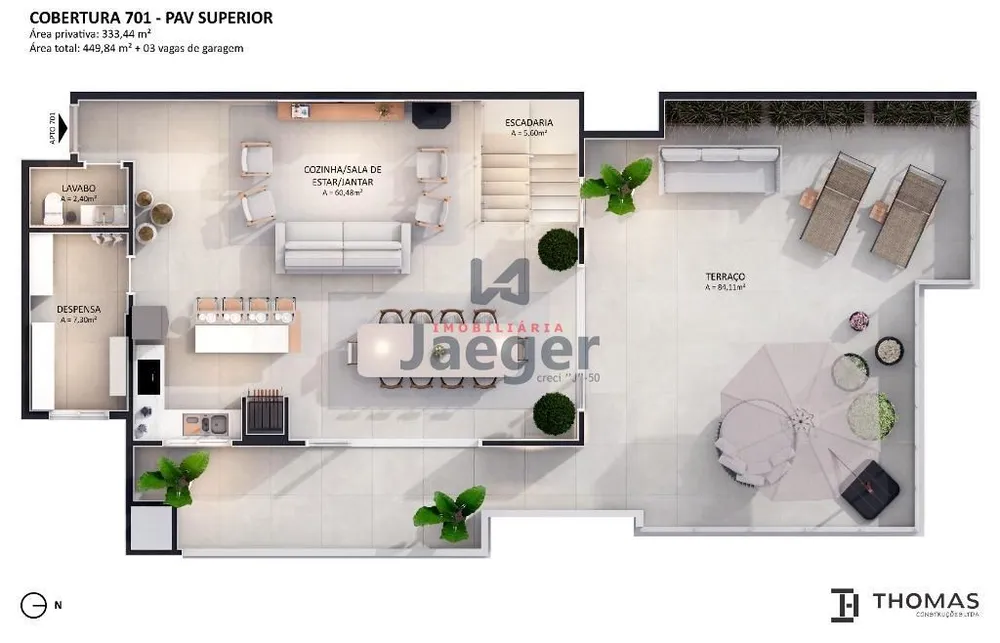 Apartamento, 3 quartos, 333 m² - Foto 3