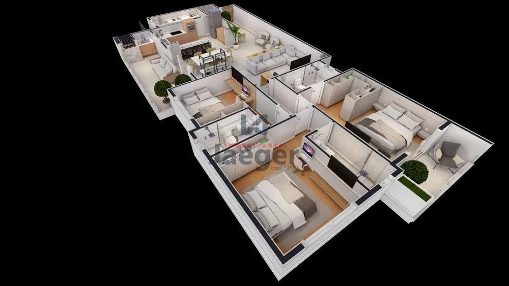 Apartamento, 3 quartos, 166 m² - Foto 1