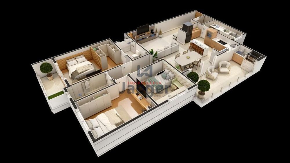 Apartamento, 3 quartos, 145 m² - Foto 4