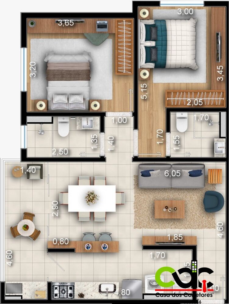 Apartamento, 1 quarto - Foto 4