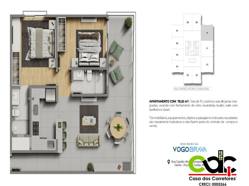 Apartamento, 1 quarto - Foto 4