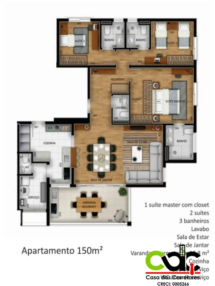 Apartamento, 3 quartos - Foto 5