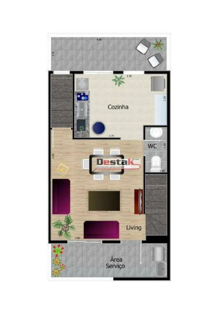 Sobrado, 3 quartos, 142 m² - Foto 2