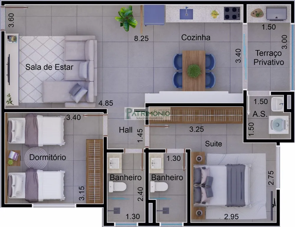Apartamento, 2 quartos, 75 m² - Foto 8