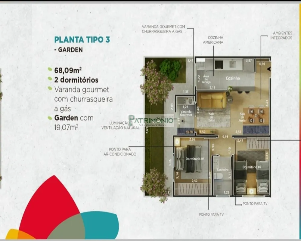 Apartamento, 2 quartos, 49 m² - Foto 1
