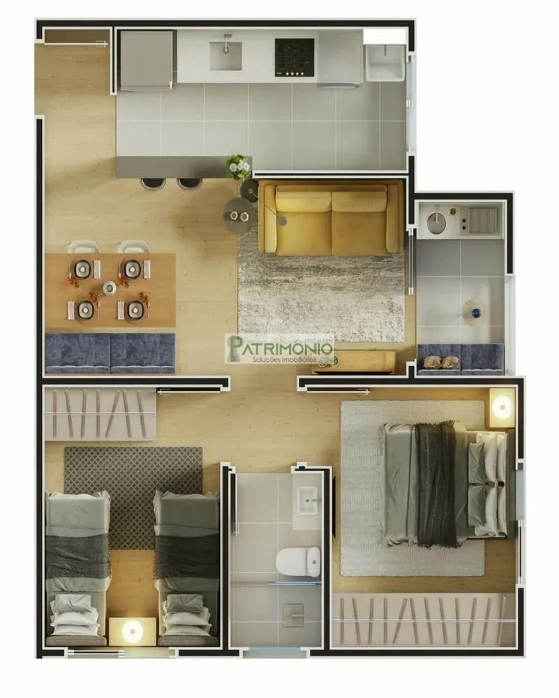 Apartamento, 2 quartos, 49 m² - Foto 5