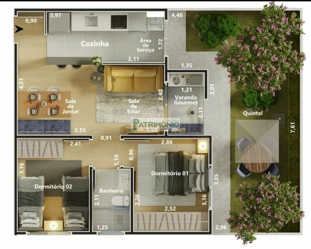 Apartamento, 2 quartos, 49 m² - Foto 7