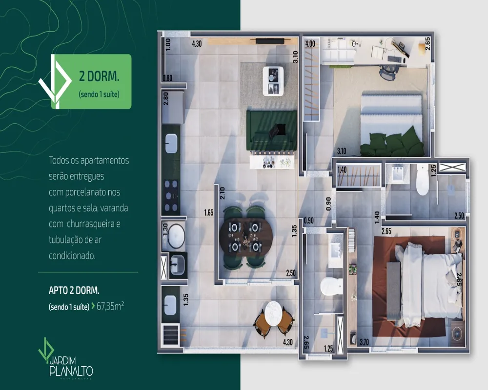 Apartamento, 2 quartos, 67 m² - Foto 10