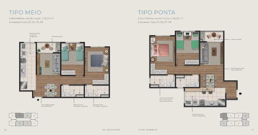 Apartamento, 2 quartos, 55 m² - Foto 8
