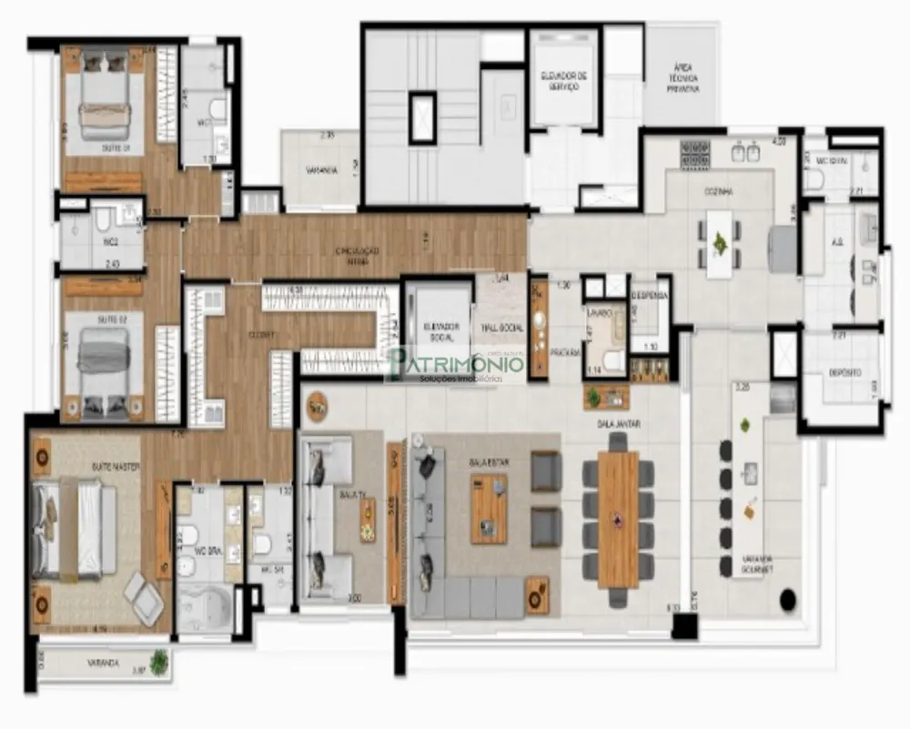 Apartamento, 5 quartos, 257 m² - Foto 6
