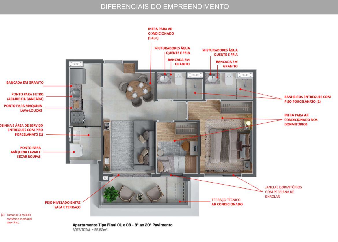 Apartamento, 2 quartos, 55 m² - Foto 25