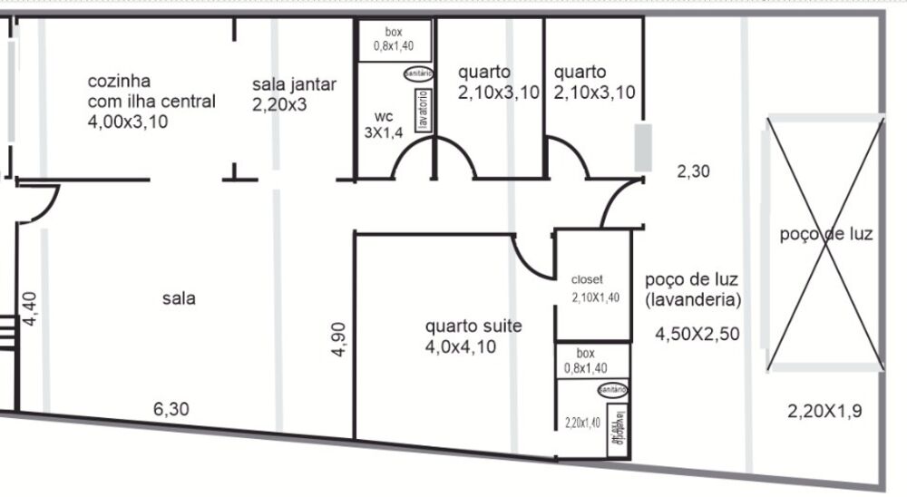 Apartamento para alugar com 3 quartos, 100m² - Foto 2