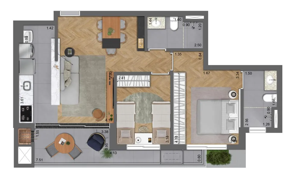 Apartamento, 2 quartos, 69 m² - Foto 5