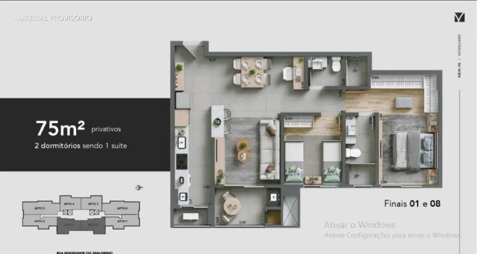 Apartamento, 2 quartos, 78 m² - Foto 1