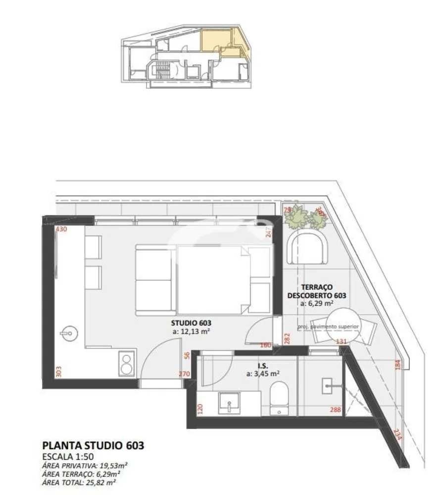 Apartamento, 1 quarto, 19 m² - Foto 4