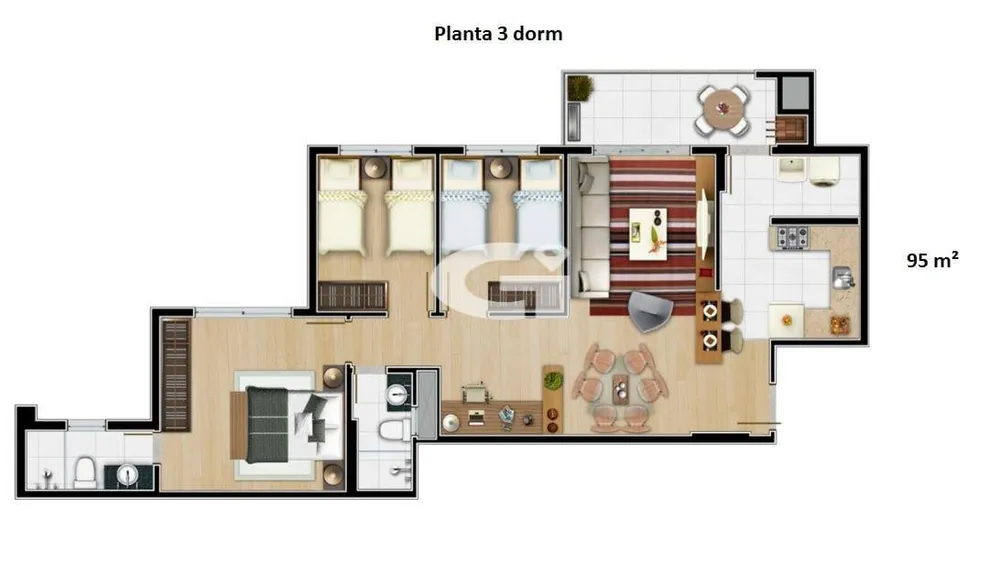 Apartamento, 3 quartos, 95 m² - Foto 20