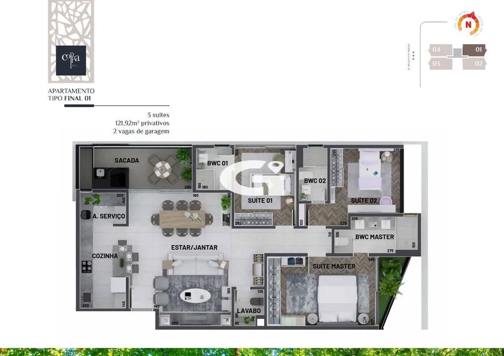 Apartamento, 3 quartos, 121 m² - Foto 4