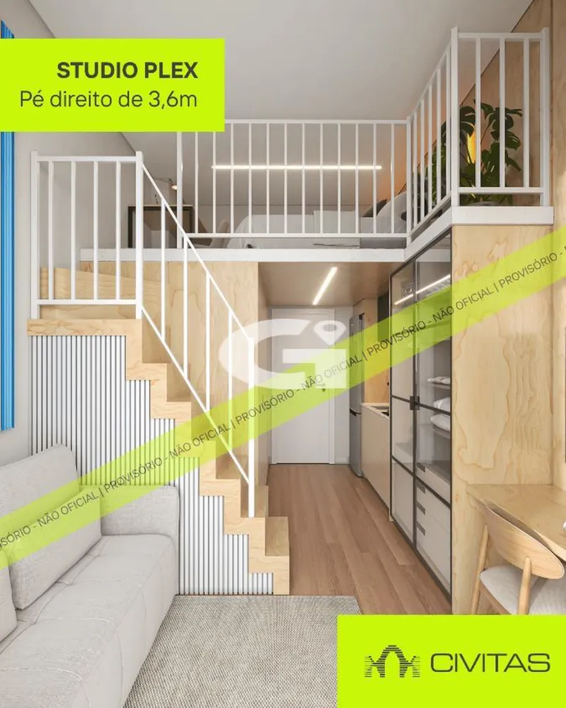 Apartamento, 1 quarto, 20 m² - Foto 2
