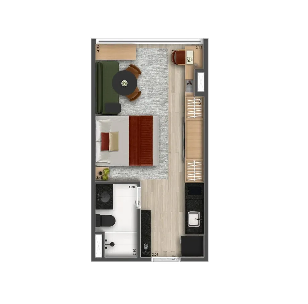 Apartamento, 2 quartos, 33 m² - Foto 18