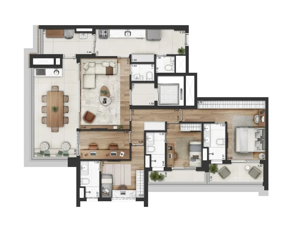 Apartamento, 3 quartos, 112 m² - Foto 3