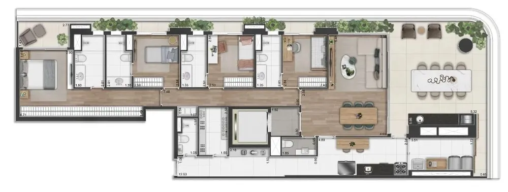 Apartamento, 4 quartos, 154 m² - Foto 12