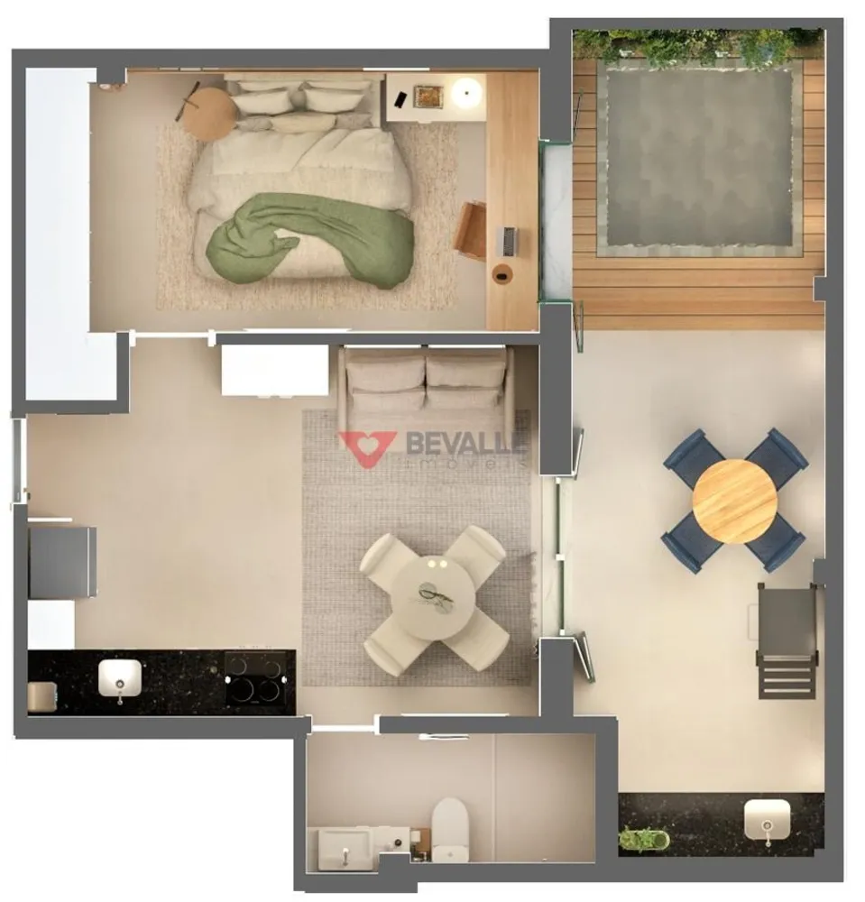 Apartamento, 1 quarto, 58 m² - Foto 25