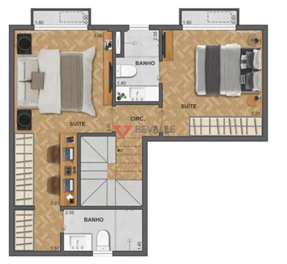 Cobertura, 3 quartos, 100 m² - Foto 22