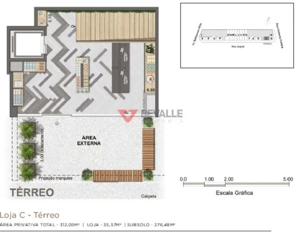 Loja-Salão, 90 m² - Foto 2