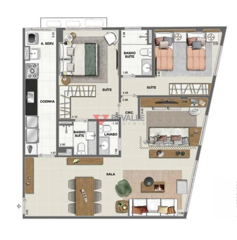 Apartamento, 2 quartos, 86 m² - Foto 14