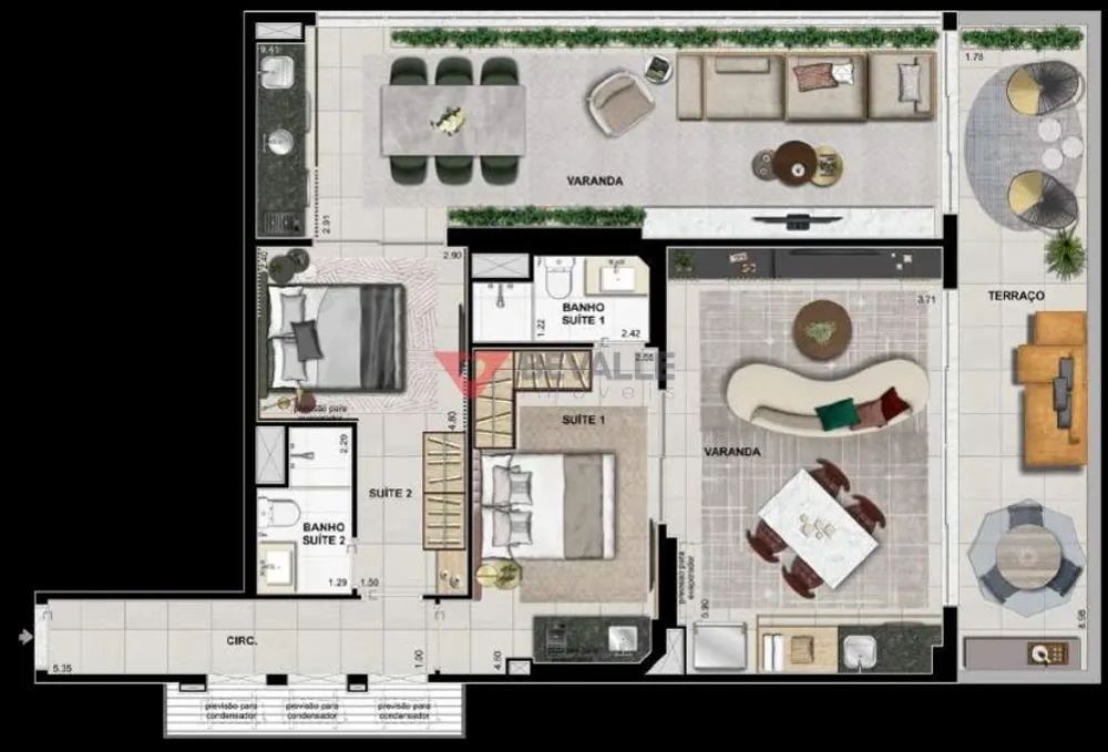 Cobertura, 2 quartos, 187 m² - Foto 13