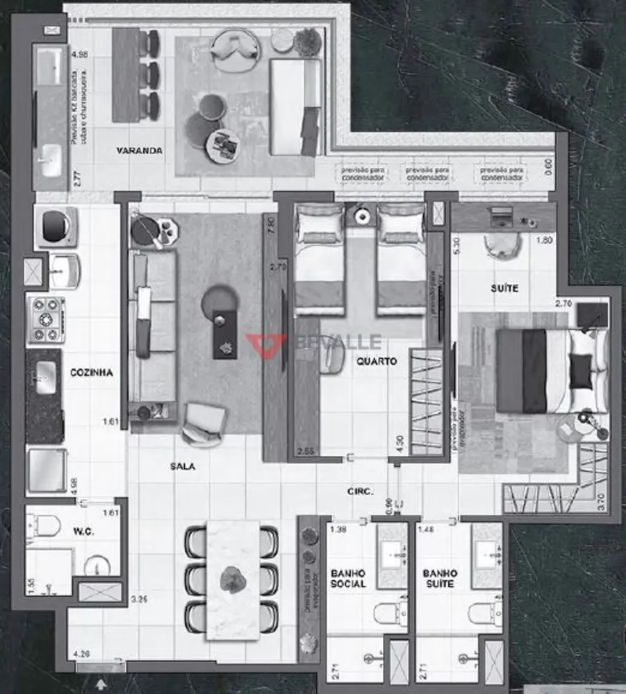 Apartamento, 2 quartos, 97 m² - Foto 9