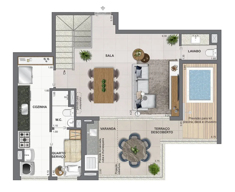 Cobertura, 4 quartos, 191 m² - Foto 31