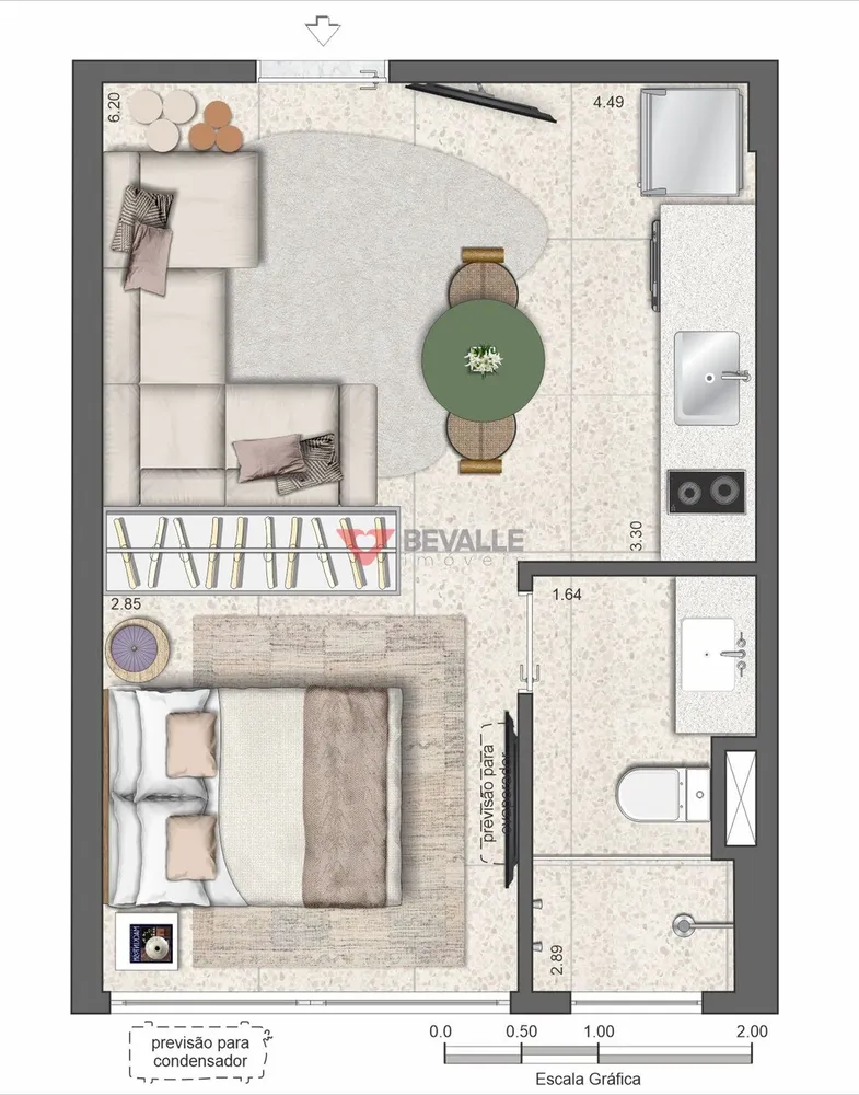 Apartamento, 1 quarto, 27 m² - Foto 6